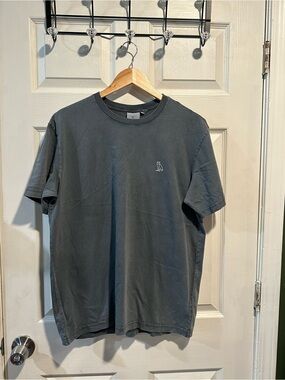 OVO Gray Crewneck T-Shirt with Subtle Logo